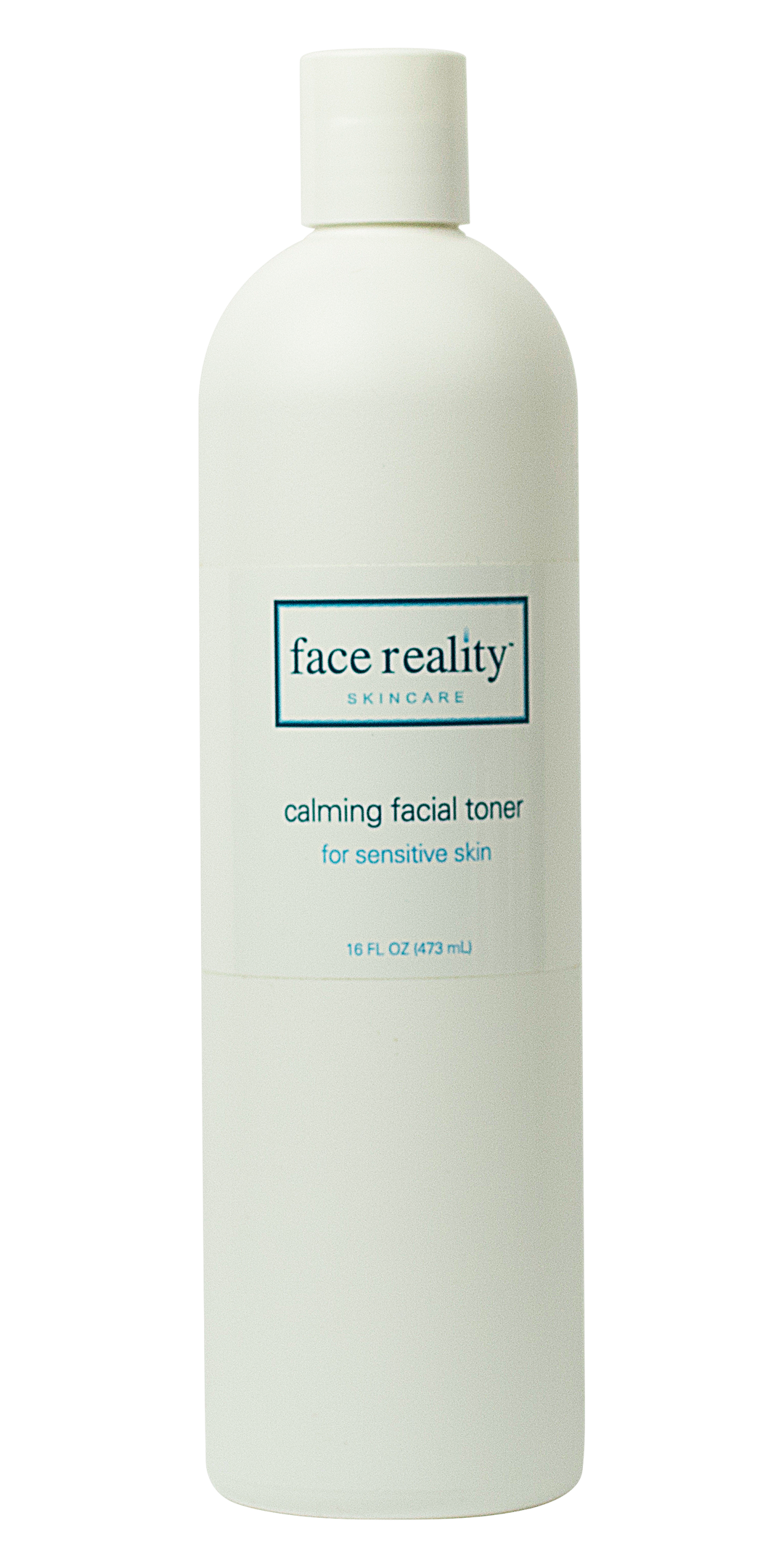 white Bottle of 16 oz Calming Facial Toner , Backbar